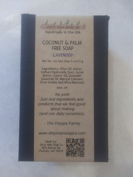 No Coconut or Palm Oil Bar Soaps – Dirty Man Soap Co.